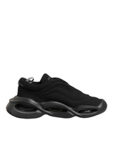 Dolce & Gabbana Black Lace Up Wave Low Top Men Sneaker Shoes