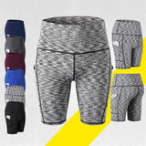 High-Waisted Yoga Fitness Shorts
