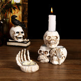 Day of the Dead Skull Resin Ornament for Home Decor