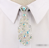 Trendy Unisex Metal Diamond Small Tie Accessories