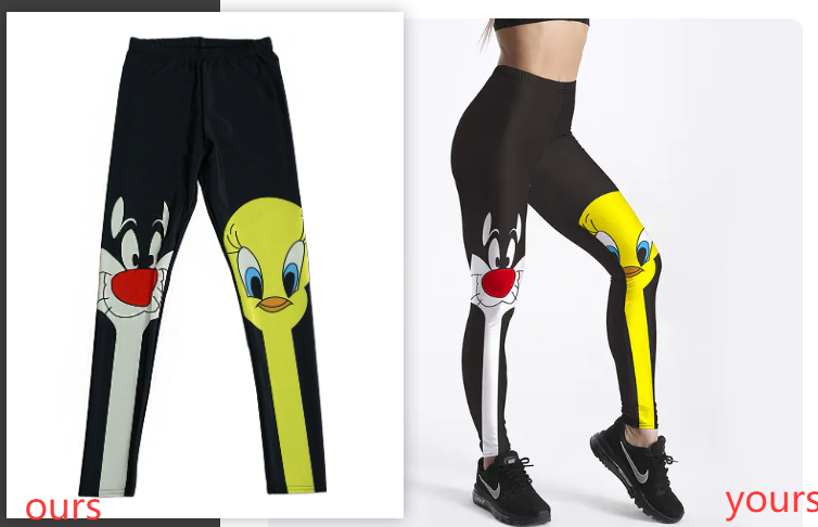 Ladies' Printed Fitness Leggings
