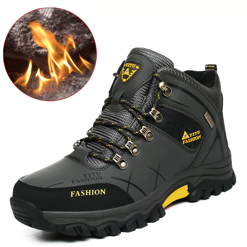 Men's High-Top Anti-Slip Hiking Shoes for Outdoors