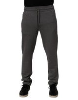 Dolce & Gabbana Gray Cotton Jogger Sweatpants Trouser Pants