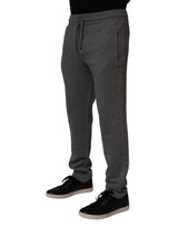 Dolce & Gabbana Gray Cotton Jogger Sweatpants Trouser Pants