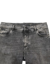 Dolce & Gabbana Gray Cotton Stretch Slim Fit Men Denim Jeans