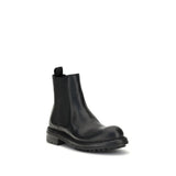 Dolce & Gabbana Black Calf Leather Bos Taurus Chelsea Boots