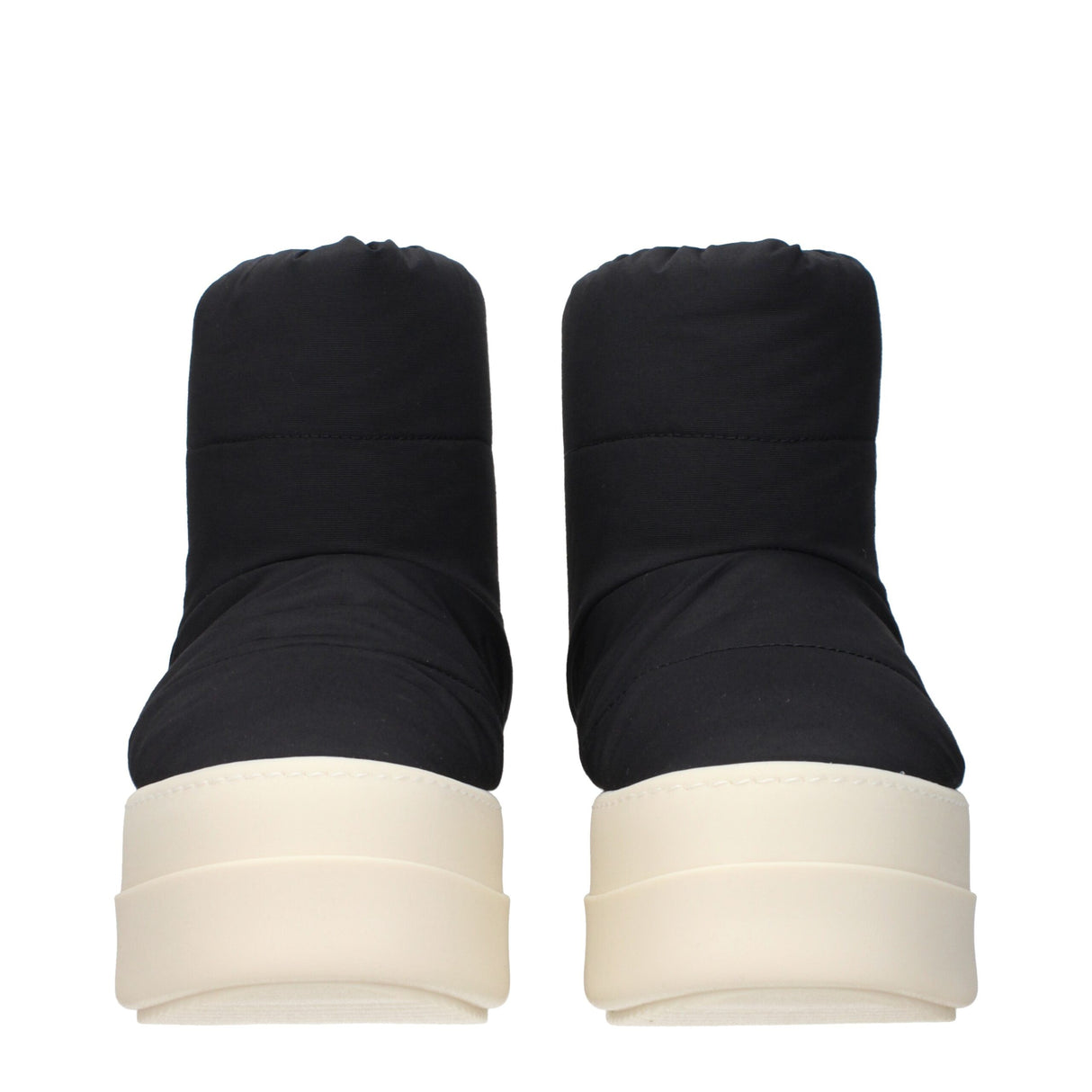 Rick Owens Black Fabric Ankle Boots