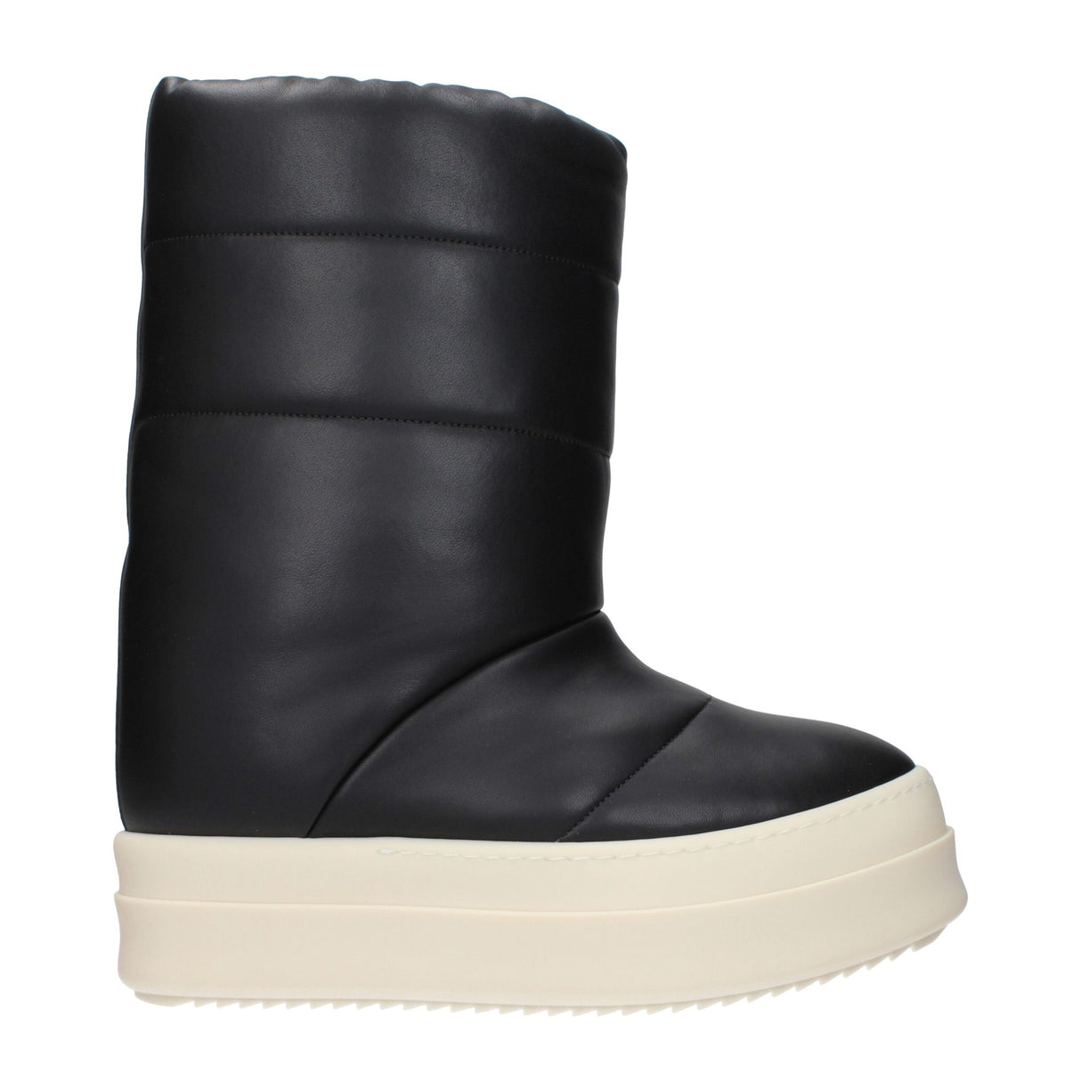 Rick Owens Black Leather Ankle Boots