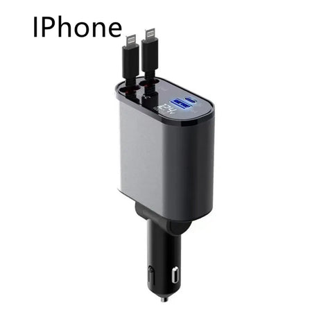 Retractable Metal Car Charger