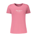 Pepe Jeans Rosa Cotton Women T-Shirt
