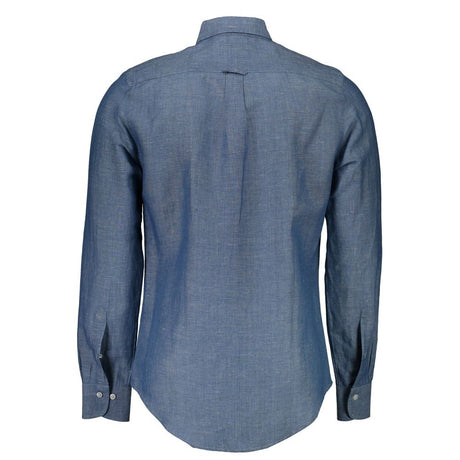 Gant Blue Linen Men's Shirt
