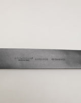 Dolce & Gabbana Black Calf Leather Studded Silver Buckle Belt