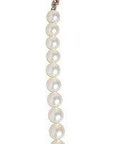 Dolce & Gabbana Black Leather Pearl Chain Bag Accessory Shoulder Strap
