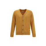 Brooksfield Yellow Fleece Wool Cardigan