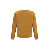 Brooksfield Yellow Fleece Wool Cardigan