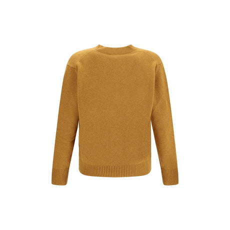 Brooksfield Yellow Fleece Wool Cardigan