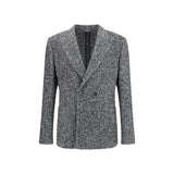 Dolce & Gabbana Gray Fleece Wool Coat