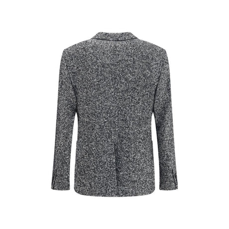 Dolce & Gabbana Gray Fleece Wool Coat