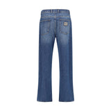 Dolce & Gabbana Blue Cotton Relaxed Fit Jeans