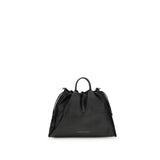 Brunello Cucinelli Black Calf Leather Bos Taurus Shoulder Bag
