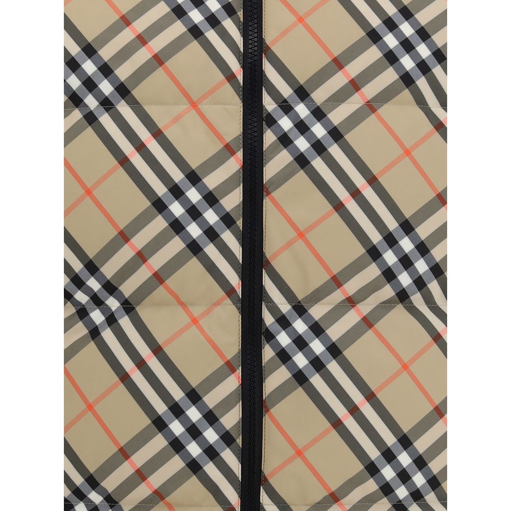 Burberry Black Polyester Sleveless Jacket