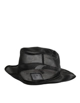 Dolce & Gabbana Black Silk Mesh Bucket Men Fisherman Cap Hat