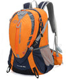INOXTO Small Hiking Backpack with 2L Water Bladder and Rain Cover 25L Hydration Backpack Hiking Daypack (Orange blue)