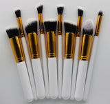 Makeup Brush Set - 10 Piece Foundation Brushes
