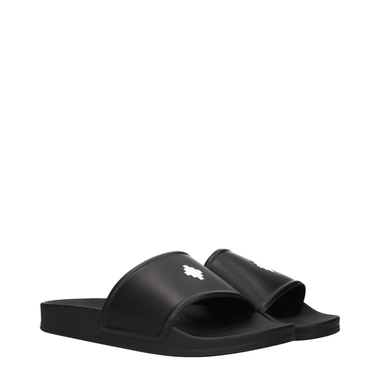 Marcelo Burlon Black Cotton Slippers
