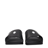 Marcelo Burlon Black Cotton Slippers