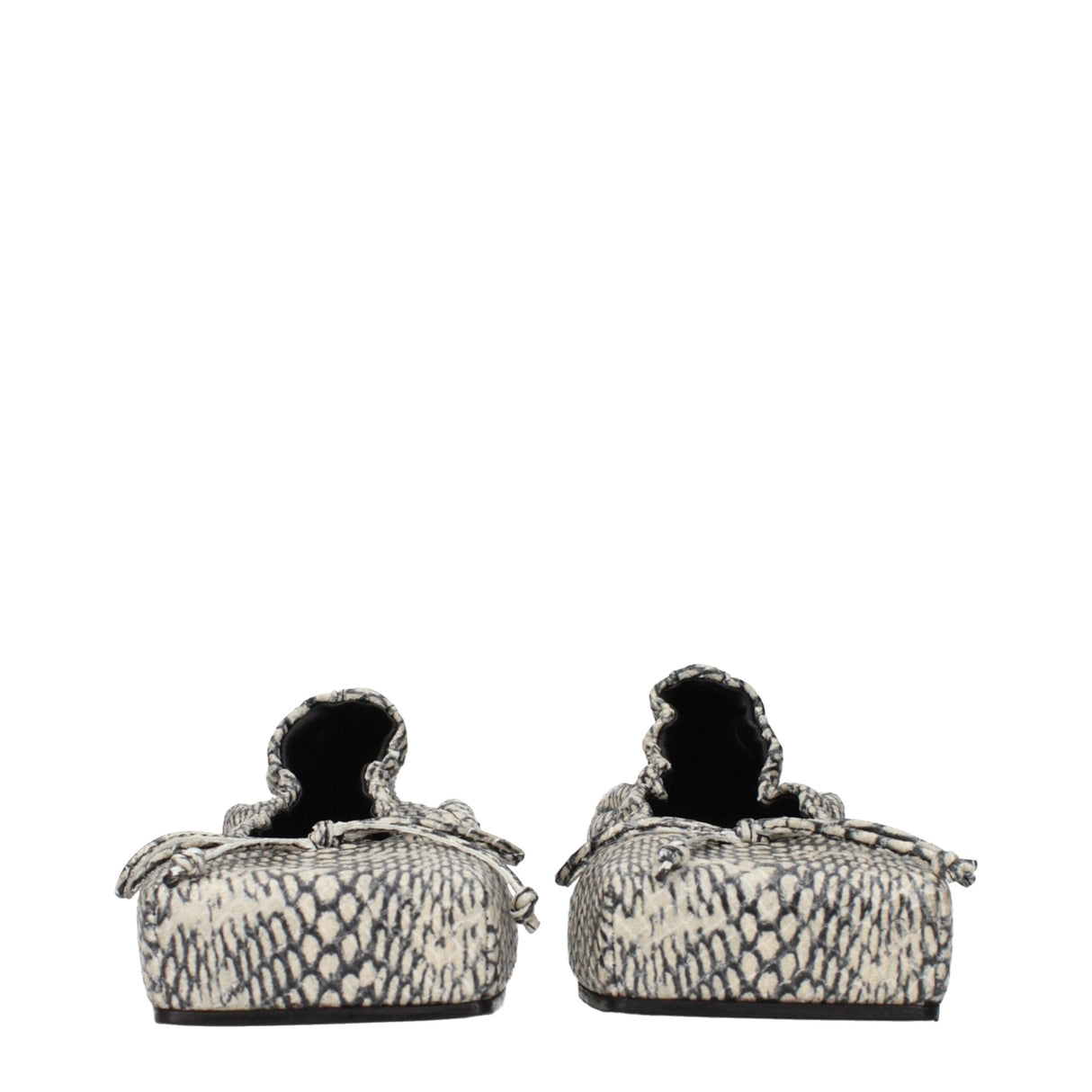 Jacquemus Beige Leather Ballet Flats