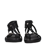 Isabel Marant Black Leather Flat Sandals