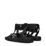 Isabel Marant Black Leather Flat Sandals