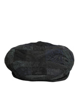 Dolce & Gabbana Black Polyester Newsboy Men Cloth Capello Hat
