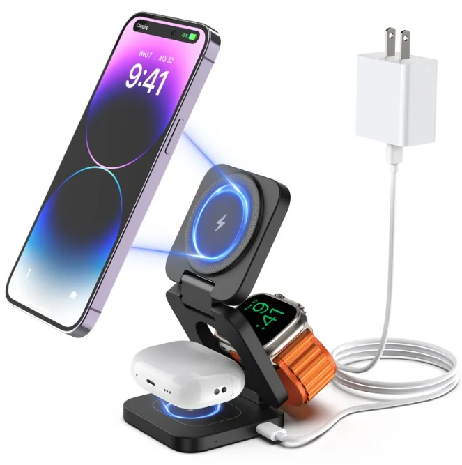 3-in-1 Foldable Wireless Charging Stand