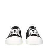 Moschino Black Fabric Low Top Sneakers