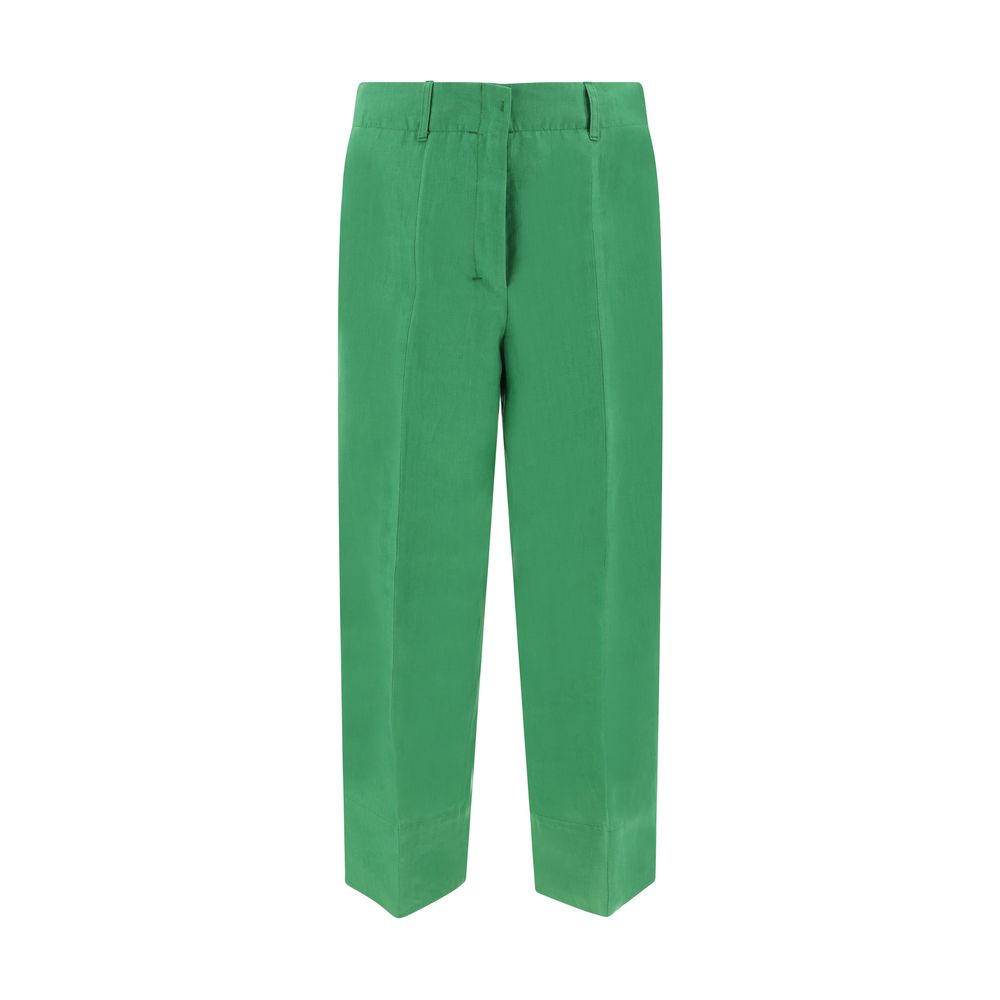 Max Mara Bicolor Linen Casual Pants