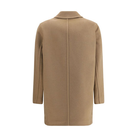 Max Mara Beige Fleece Wool Coat