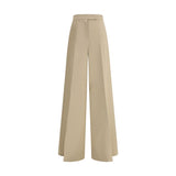Max Mara Beige Cotton Casual Pants