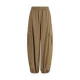 Max Mara Beige Cotton Cargo Pants