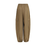 Max Mara Beige Cotton Cargo Pants