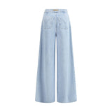 Max Mara Light Blue Cotton Jeans Denim