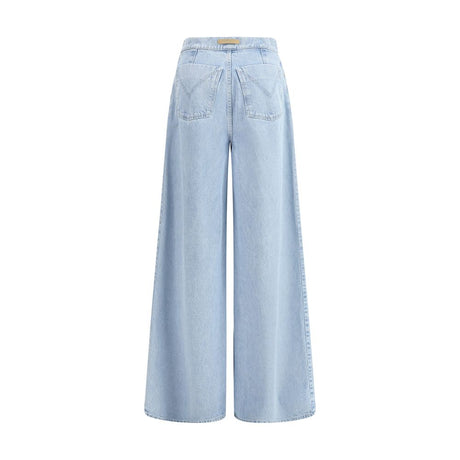 Max Mara Light Blue Cotton Jeans Denim