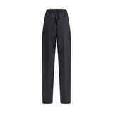 Max Mara Black Fleece Wool Casual Pants