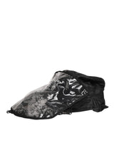 Dolce & Gabbana Black PVC Wide Brim Men Bucket Capello Hat