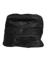 Dolce & Gabbana Black PVC Wide Brim Men Bucket Capello Hat