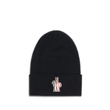 Moncler Grenoble Black Fleece Wool Beanie
