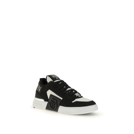 Philipp Plein Black Calf Leather Bos Taurus Low Top Sneakers