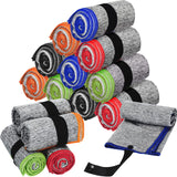 Chumia 15 Pcs Microfiber Gym Towel Bulk Quick Dry Absorbent Fiber Workout Towels 30 x 15.7 Inch Fast Drying Towel for Men Women Sweat Fitness Yoga Travel Sports Towels
