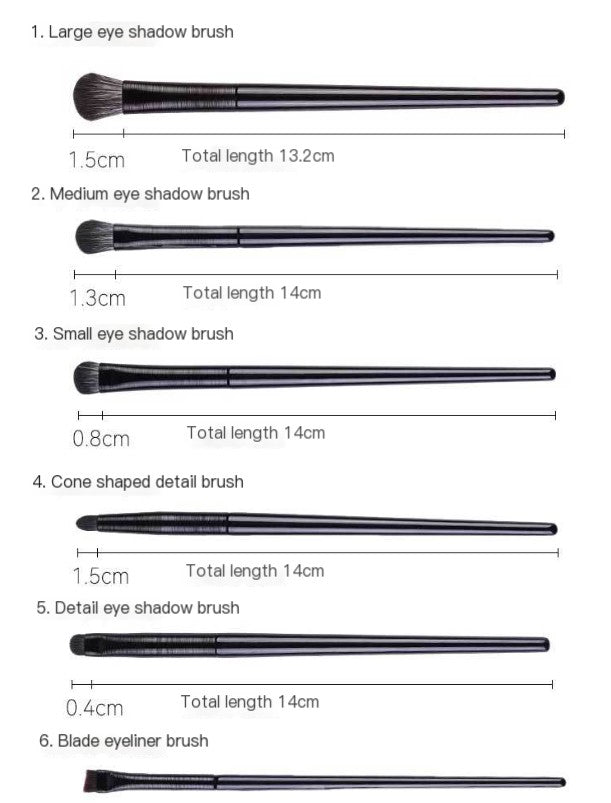 6-Piece Dual-Head Makeup Brush Set for Beauty Tools